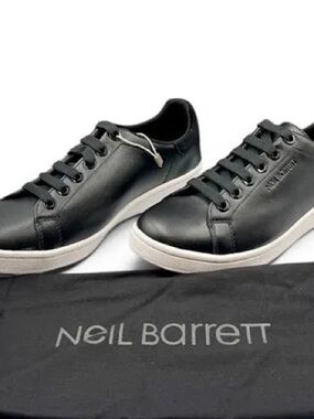 Neil Barrett Thunderbolt Leather Sneakers EU 38 Women’s 7.5–8 Men’s 5–5.5